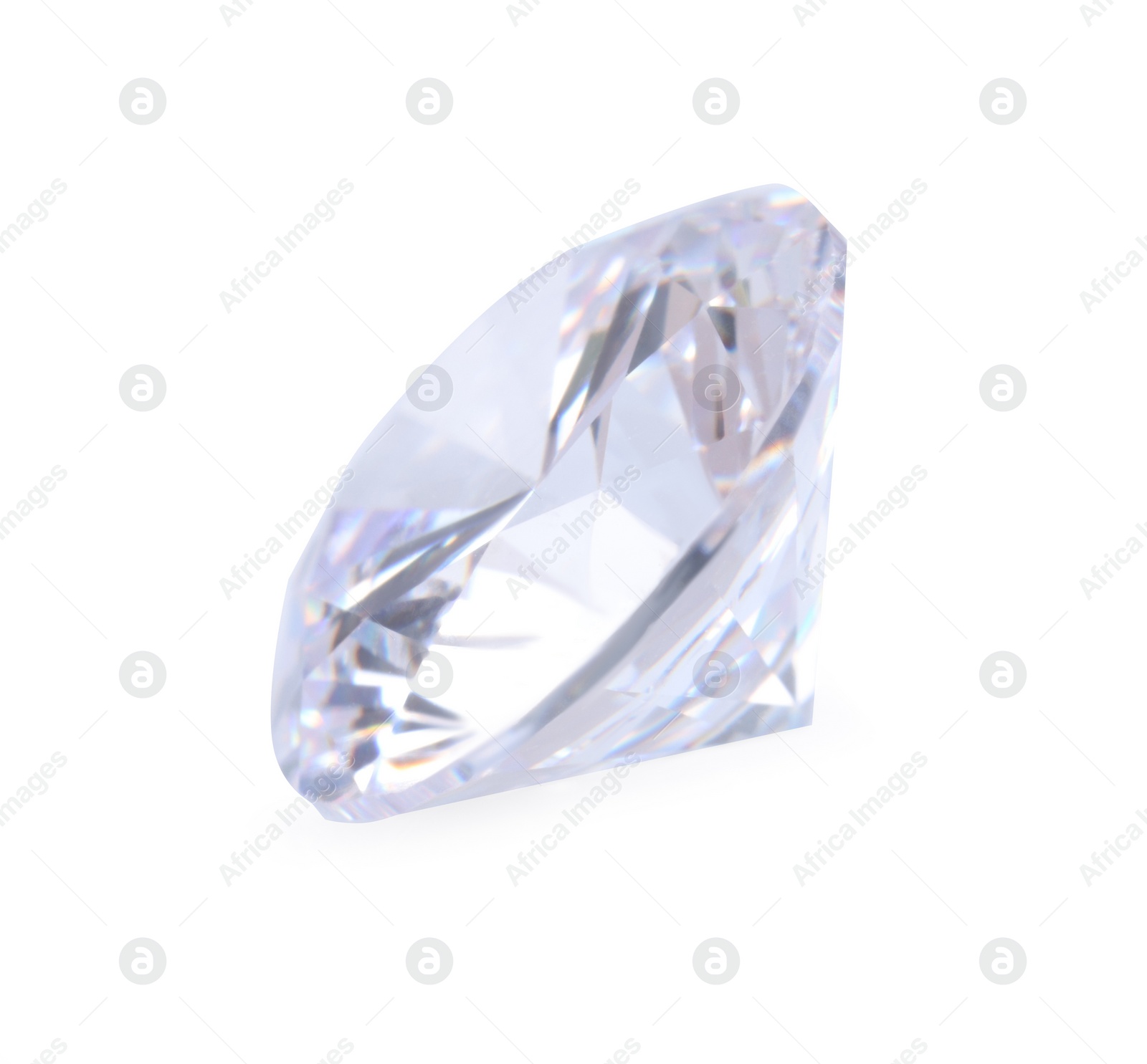 Photo of One beautiful shiny diamond isolated on white