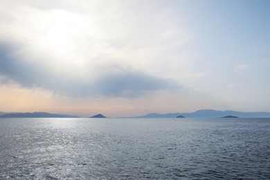 Photo of Beautiful view of calm sea in morning