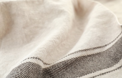 Texture of textile table napkin, closeup view