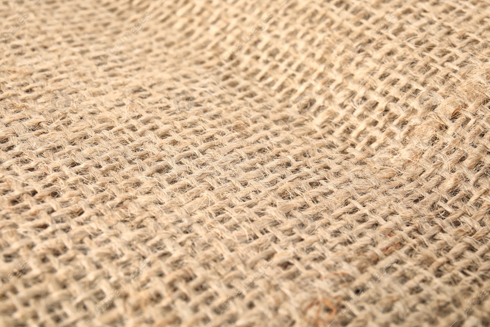 Photo of Sustainable hemp fabric as background, closeup