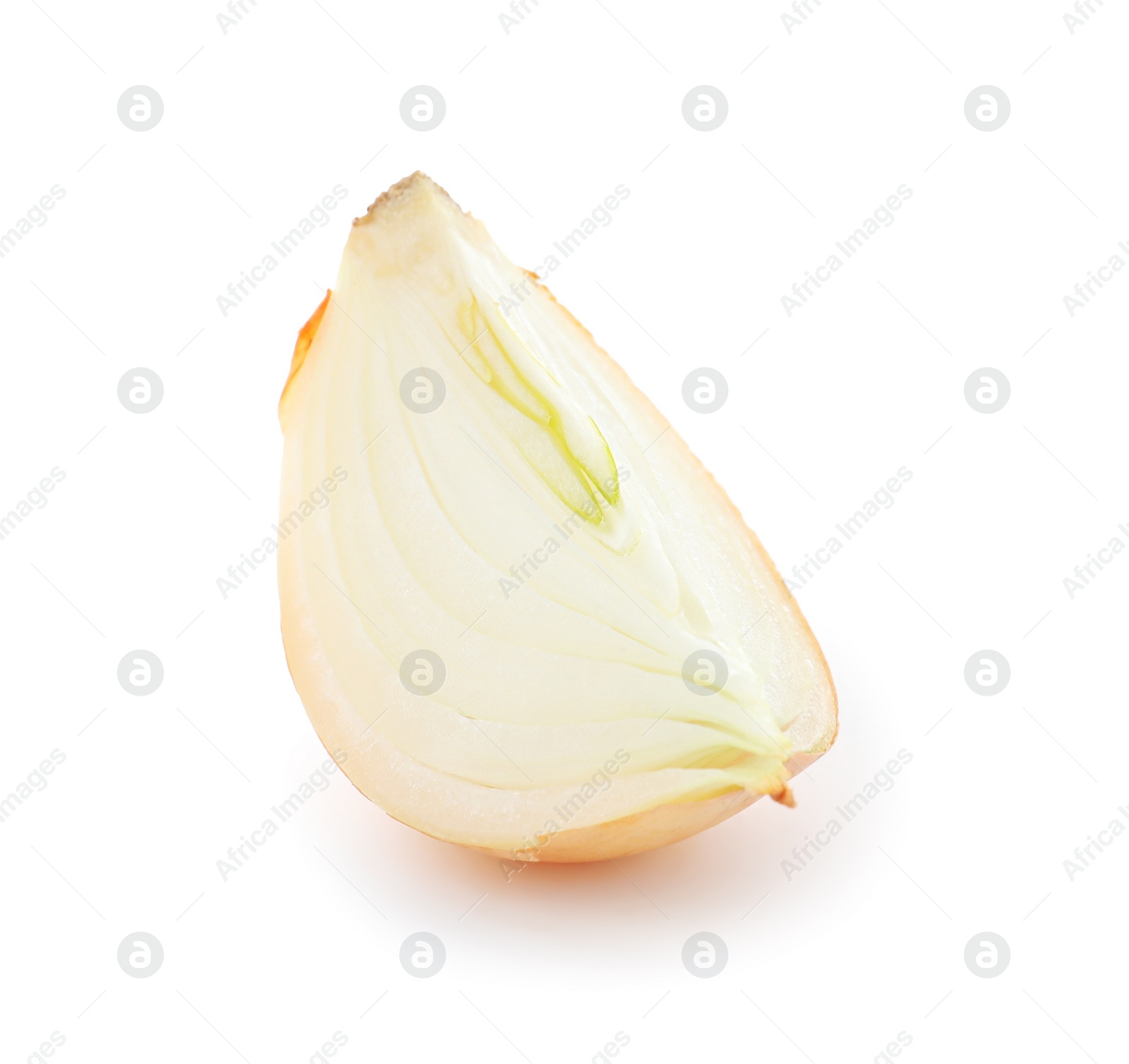 Photo of Piece of fresh onion isolated on white