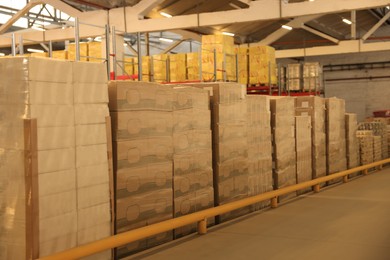 Image of Warehouse with lots of products. Wholesale business