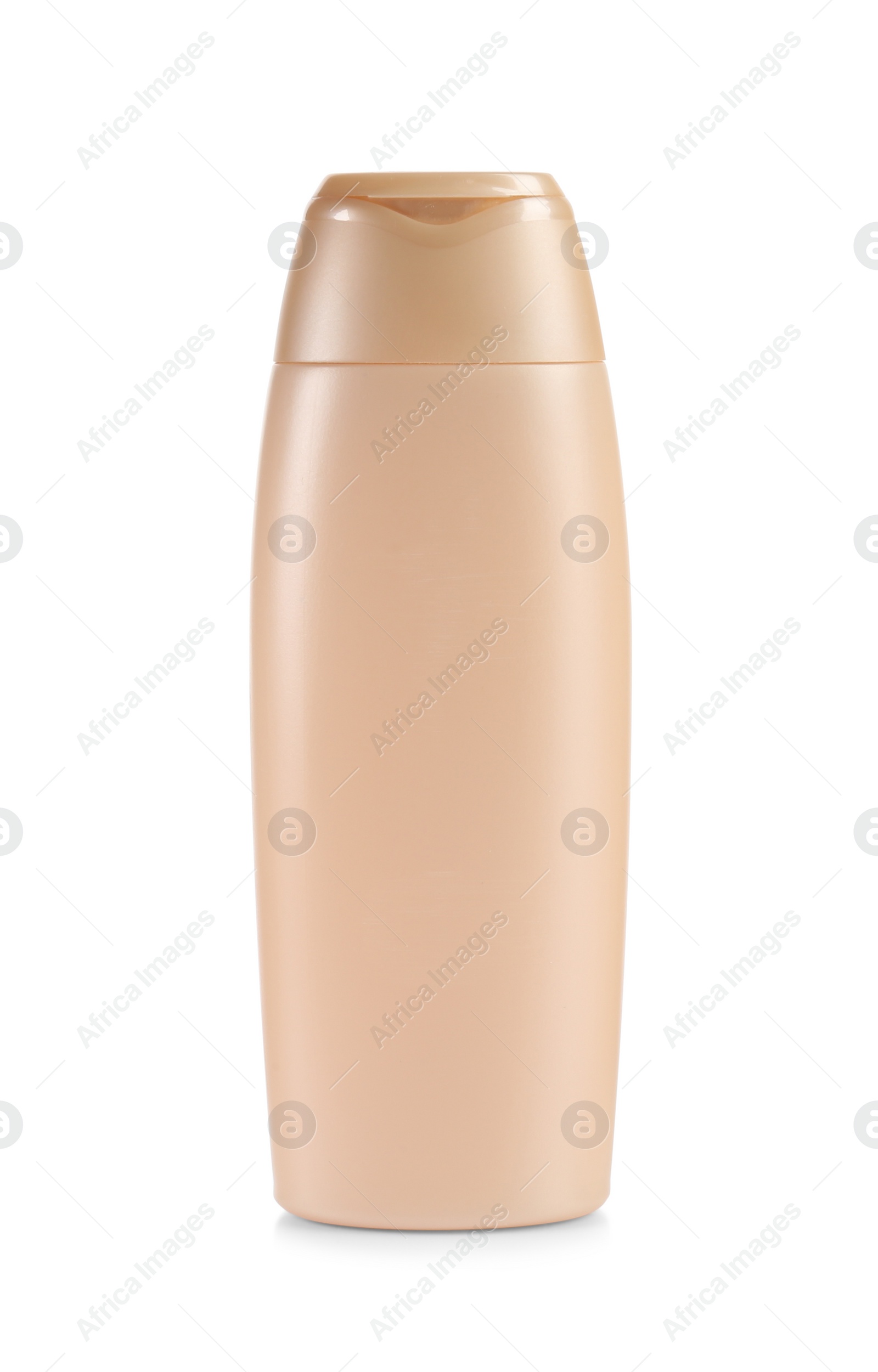 Photo of Bottle of bath foam isolated on white