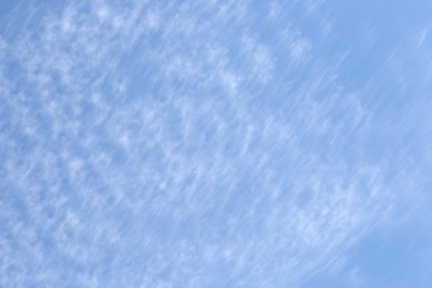 Picturesque view of blue sky with white clouds