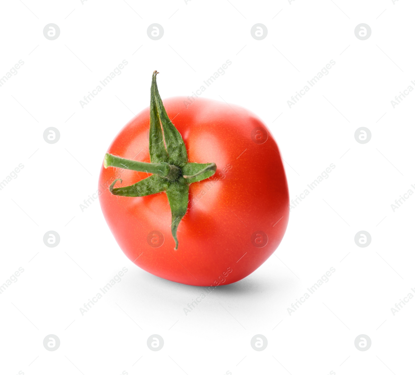 Photo of Fresh ripe whole tomato on white background