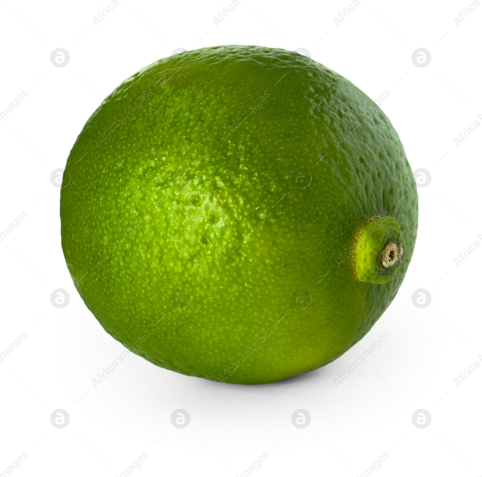 Photo of Fresh green ripe lime isolated on white