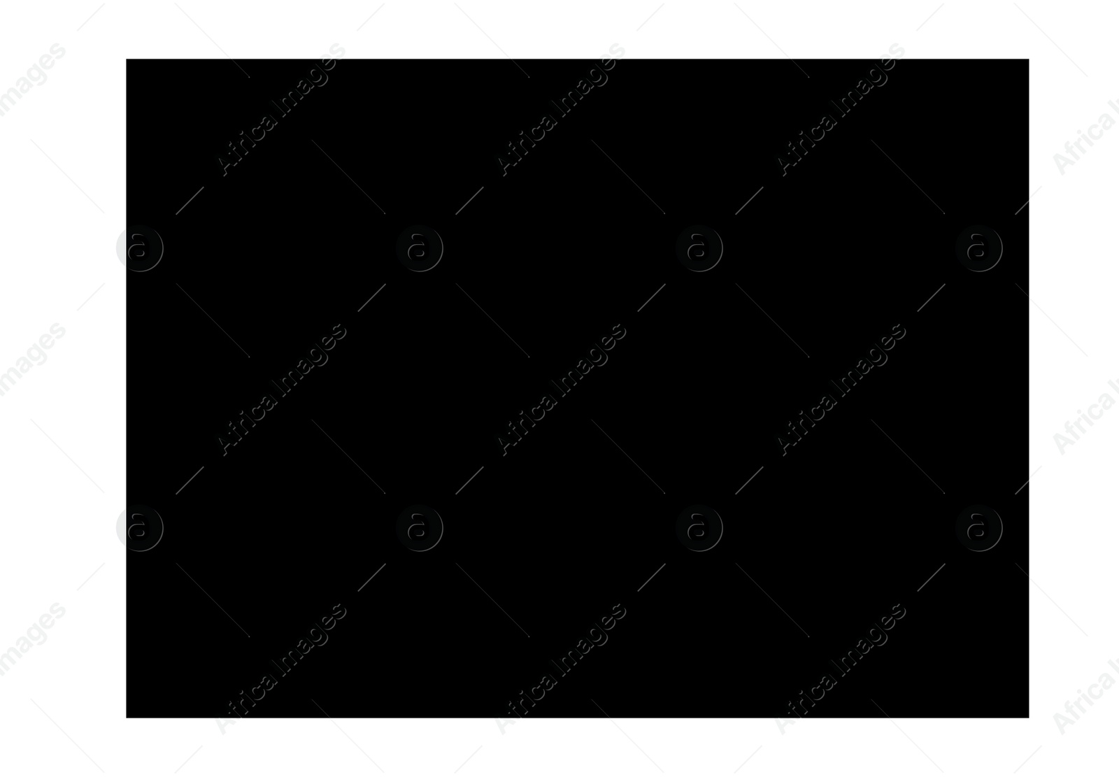 Image of Black rectangular with white frame, mockup for design. Paper photo 