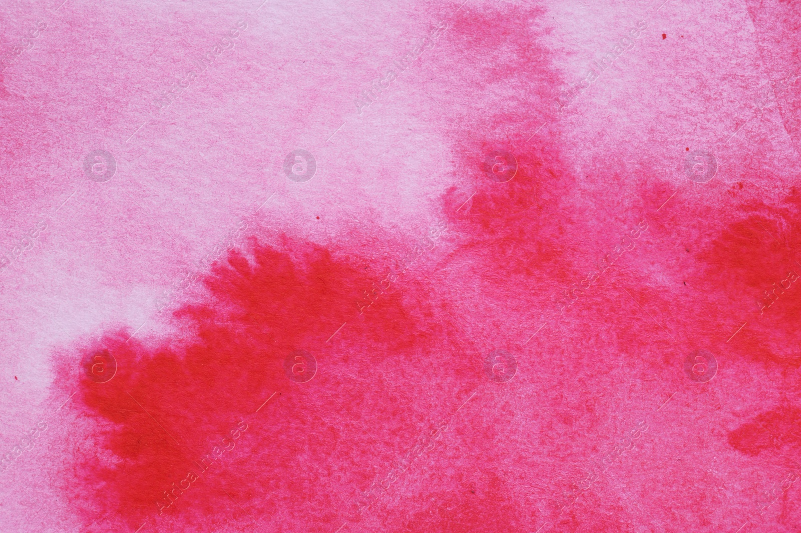 Photo of Abstract pink watercolor painting as background, top view