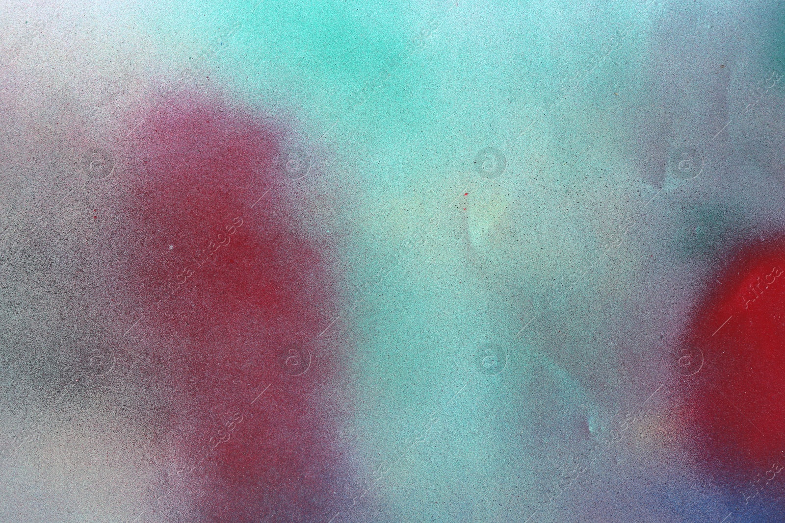 Photo of Texture of abstract spray paint as background, top view