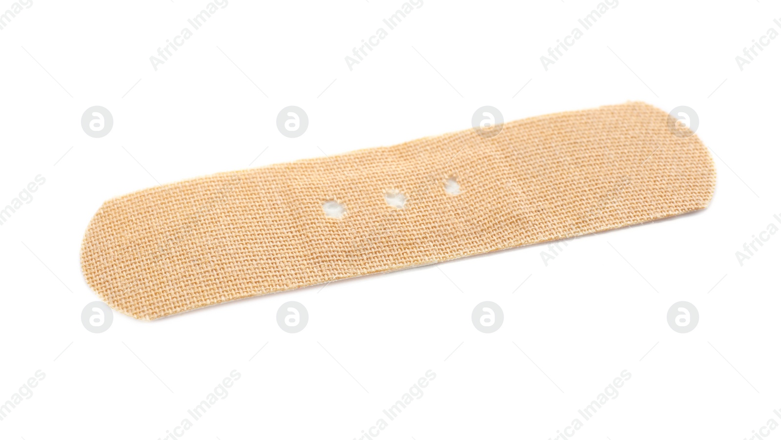 Photo of Adhesive plaster on white background. Medical item