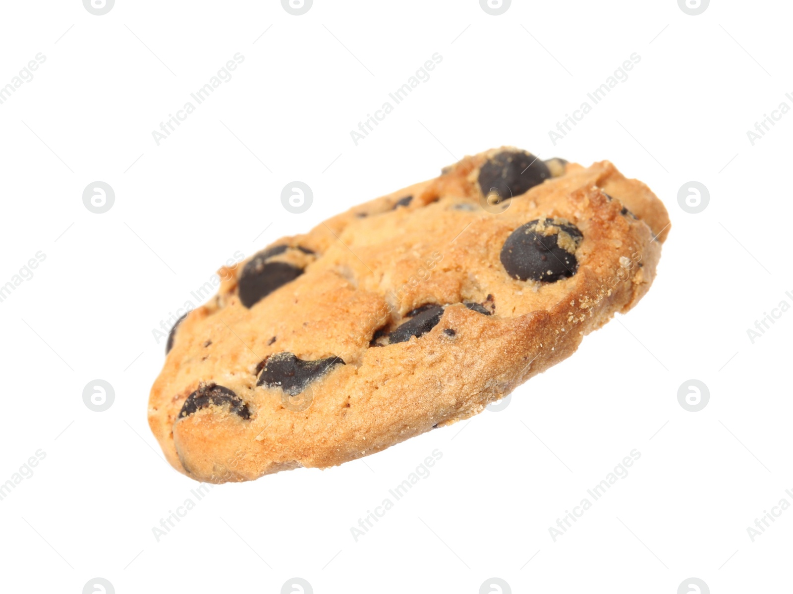 Photo of Delicious chocolate chip cookie isolated on white