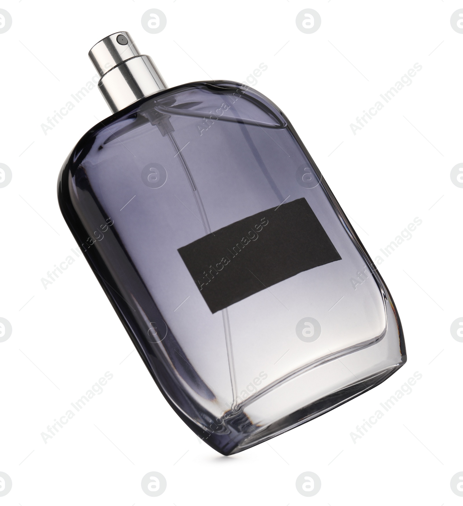 Photo of Luxury men's perfume in bottle isolated on white