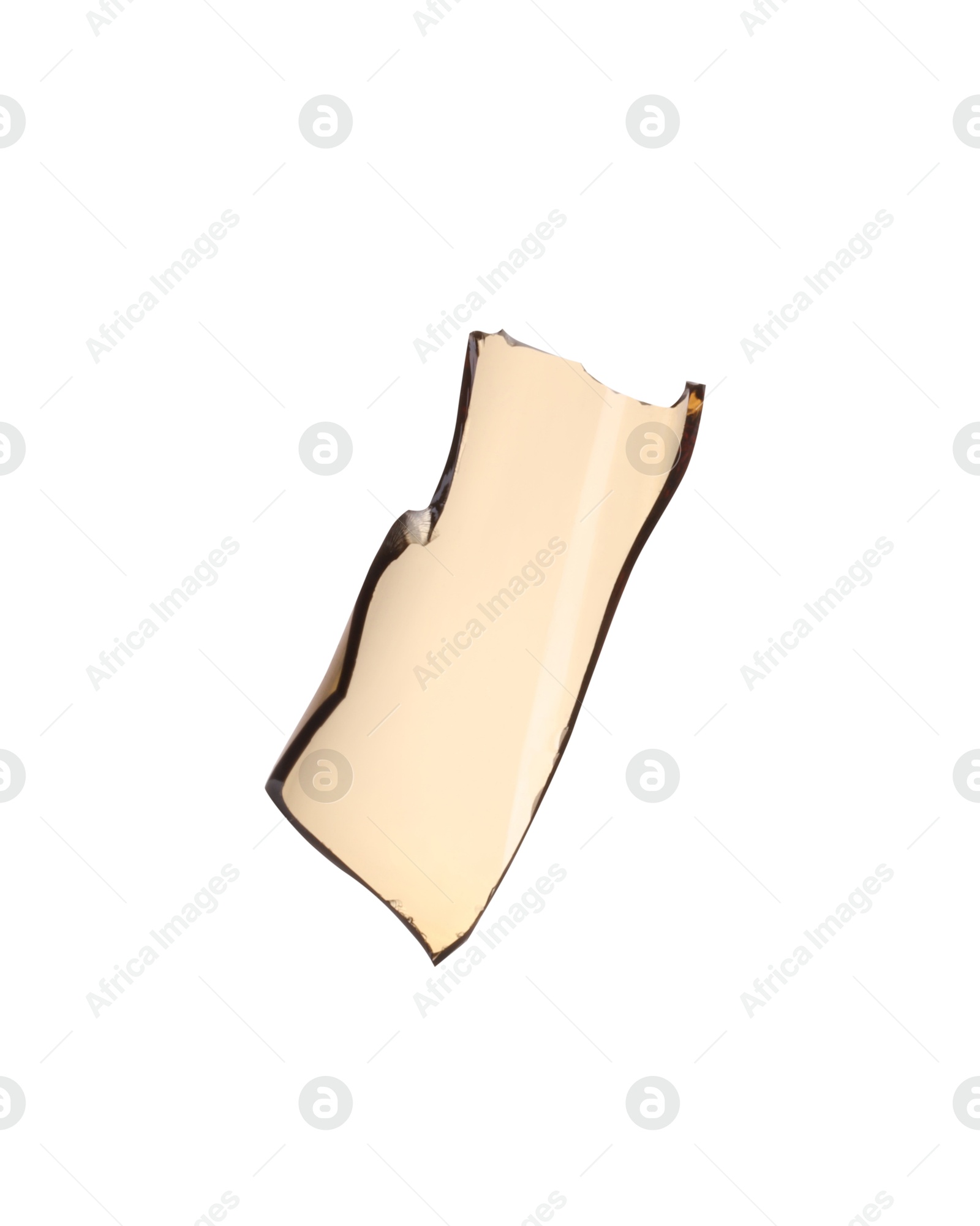 Photo of Piece of broken glass isolated on white