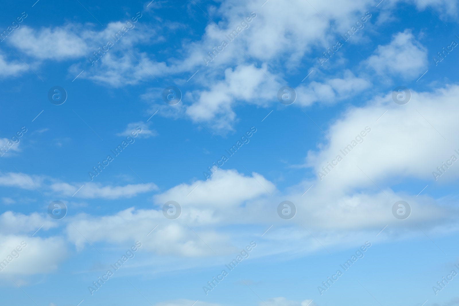 Photo of Picturesque view of beautiful blue sky with fluffy white clouds