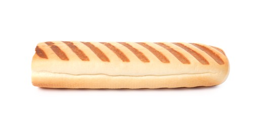 Fresh hot dog bun isolated on white
