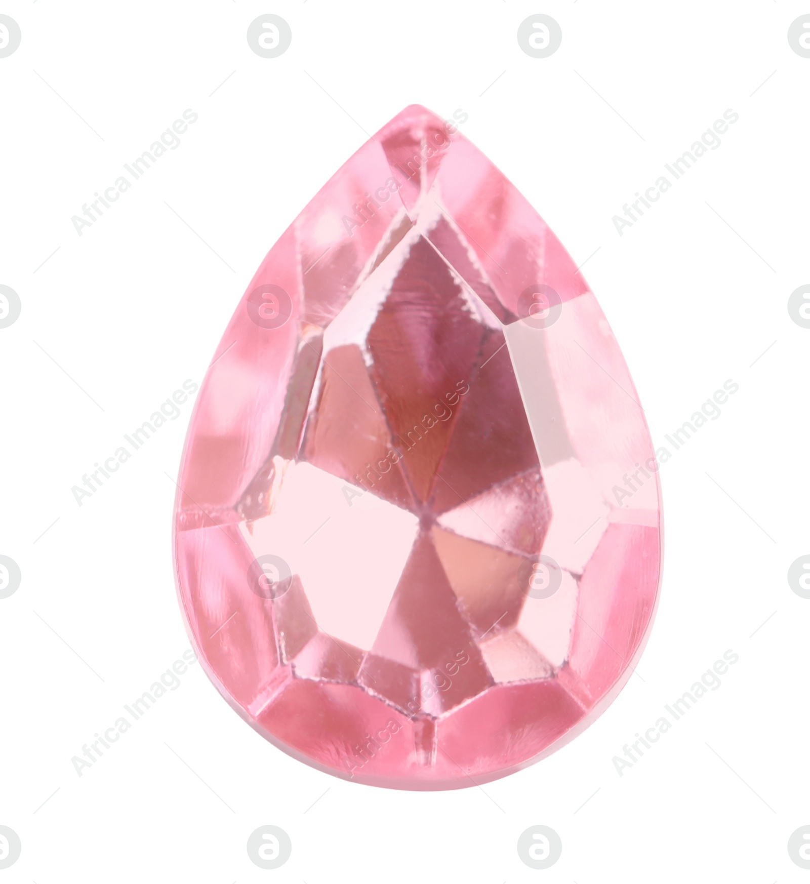 Photo of Beautiful gemstone for jewelry on white background