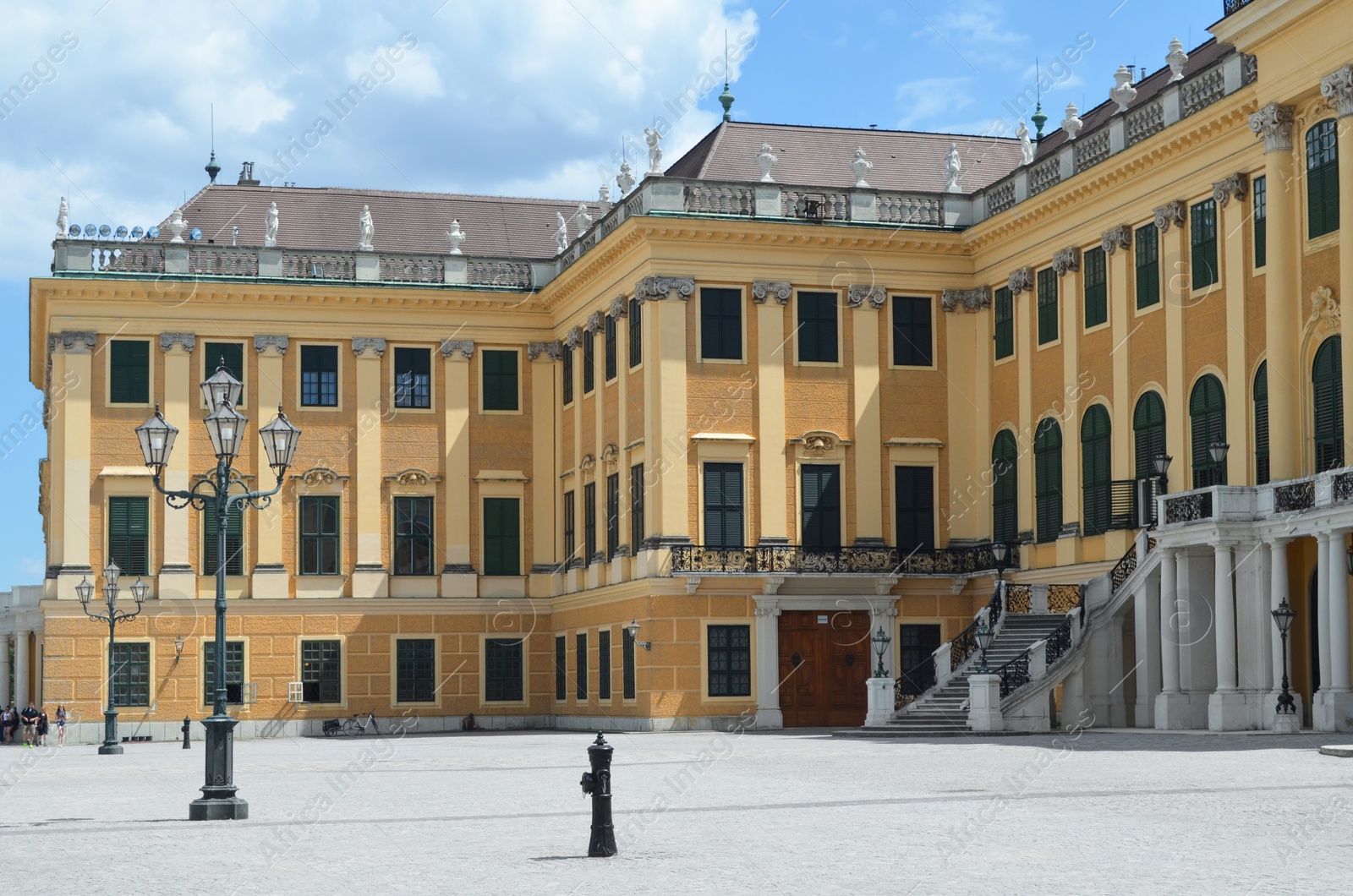 Photo of VIENNA, AUSTRIA - JUNE 19, 2018: Beautiful view of Schonbrunn Palace entrance