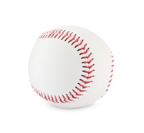 Photo of One baseball ball isolated on white. Sport equipment