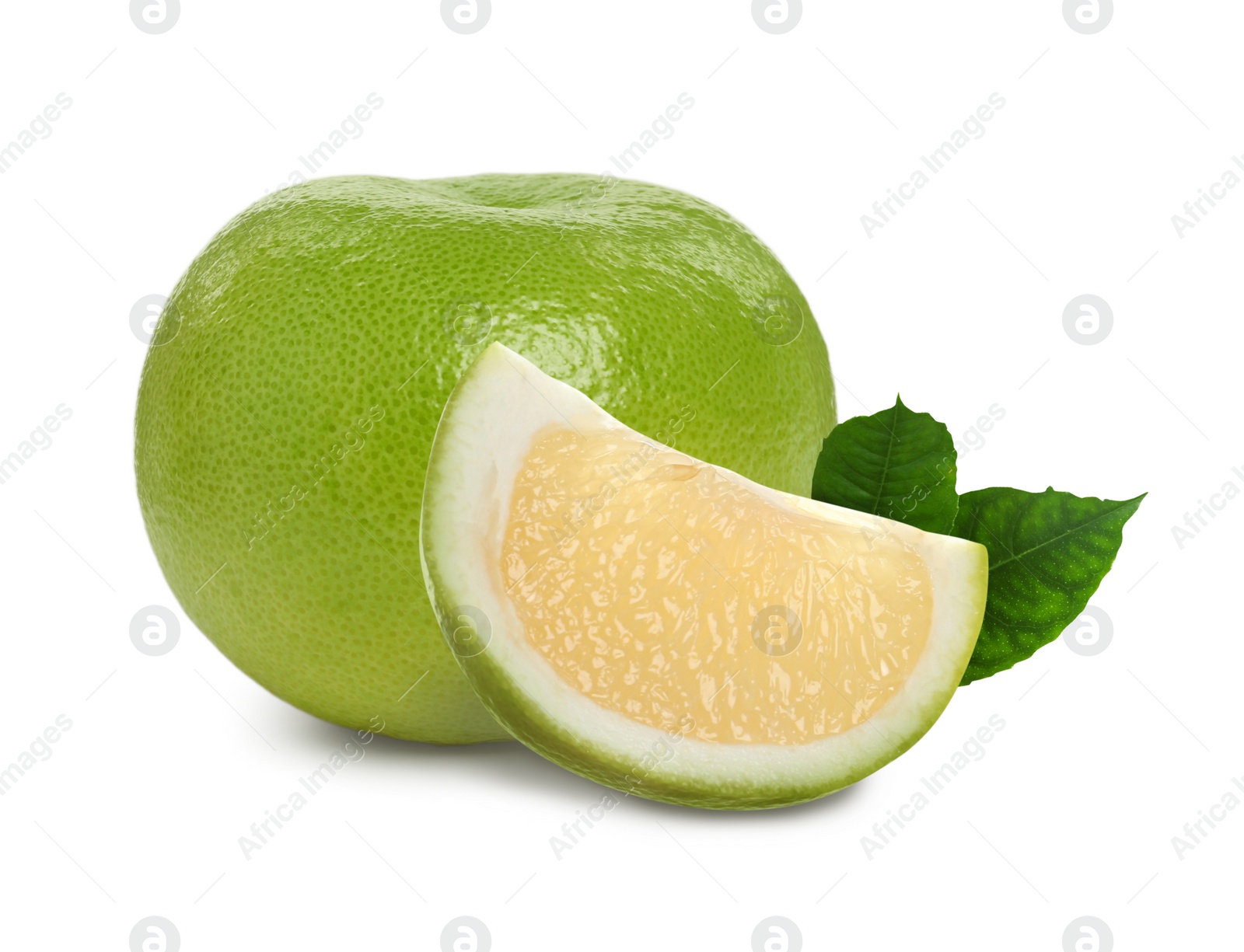 Image of Fresh ripe sweetie fruits on white background