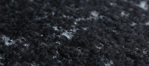 Photo of Texture of beautiful soft fabric as background, closeup