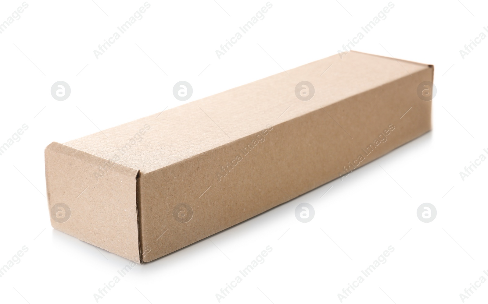 Photo of Cardboard box on white background