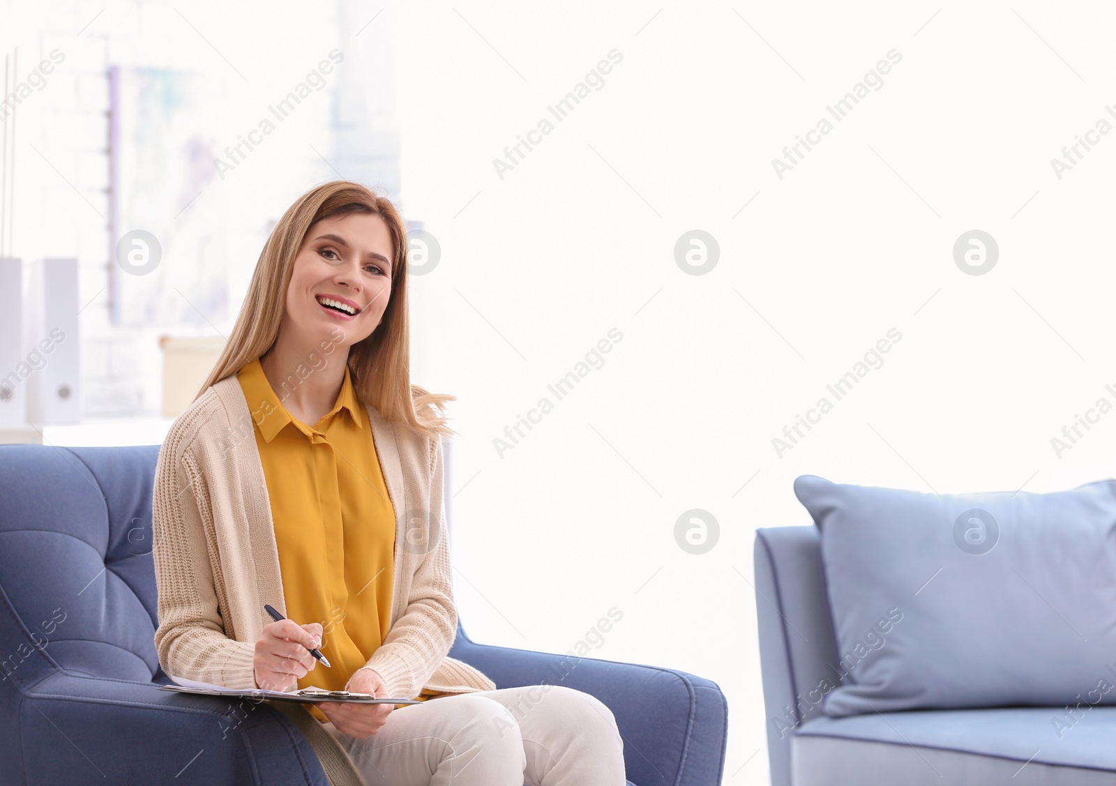 Photo of Female psychologist in office