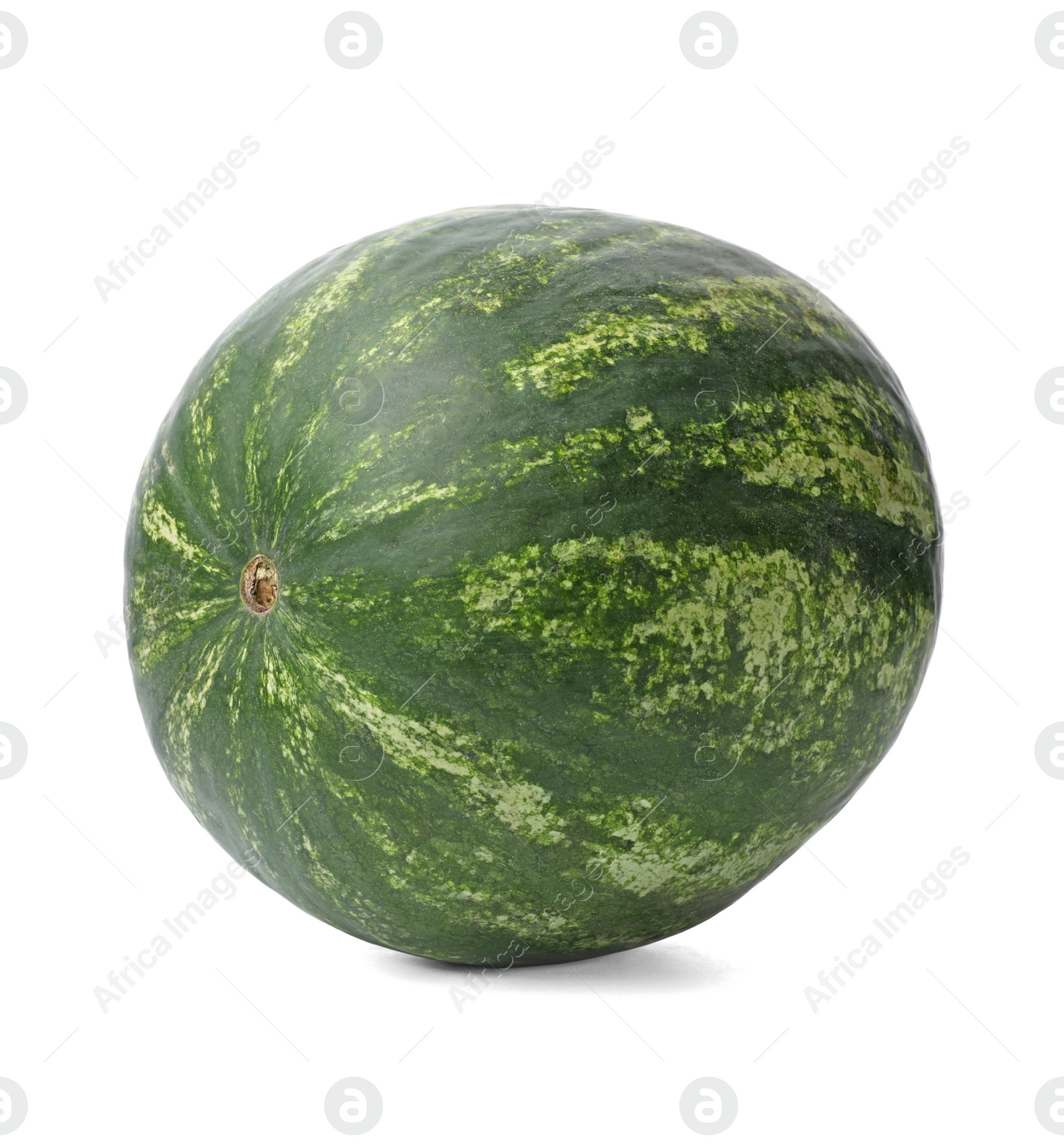 Photo of Whole ripe watermelon on white background