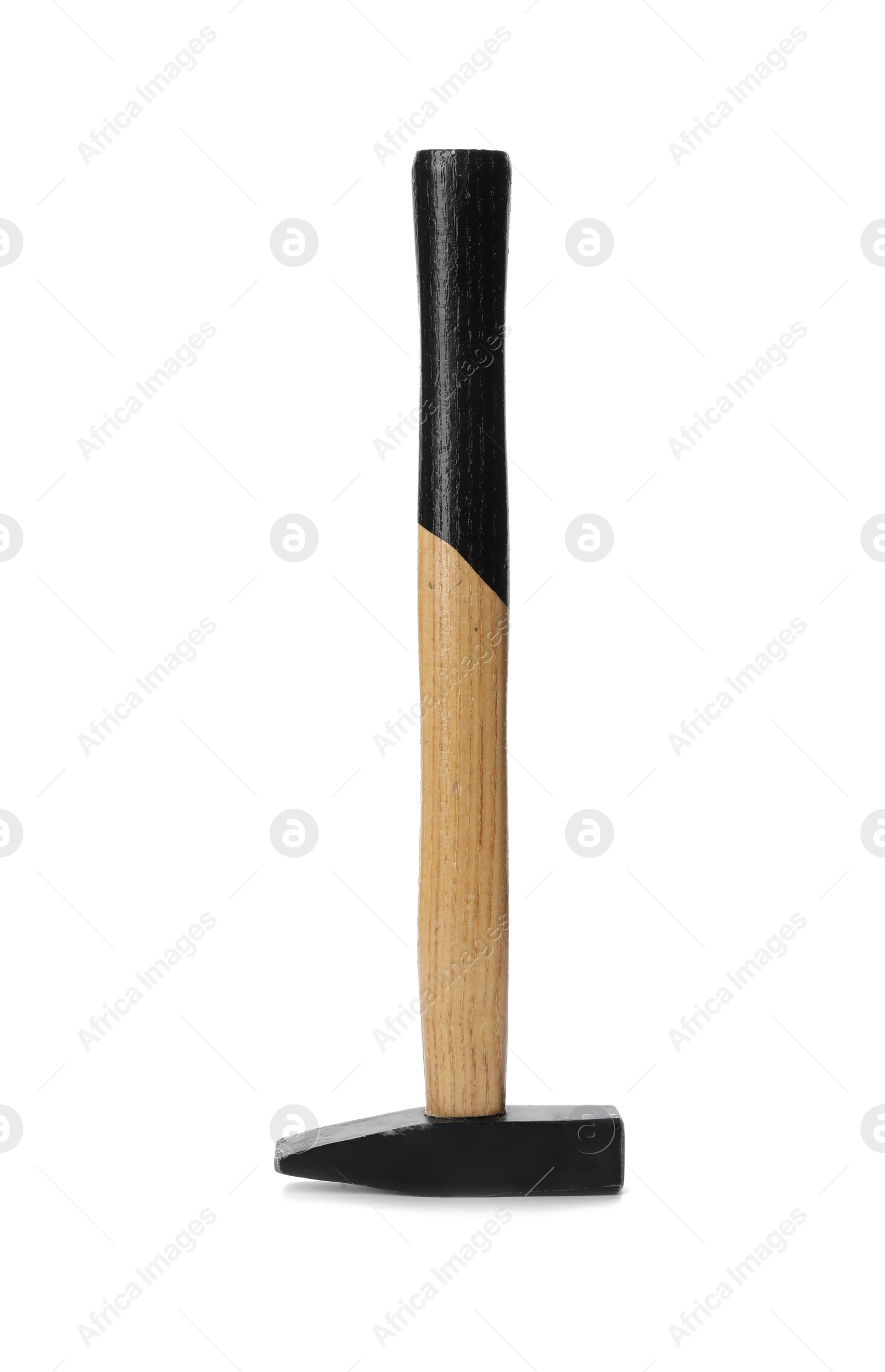 Photo of New hammer on white background. Professional construction tool