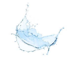 Illustration of Splash of fresh water isolated on white