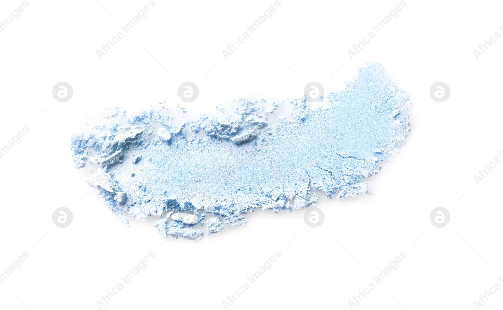 Photo of Crushed eye shadow on white background. Professional makeup products