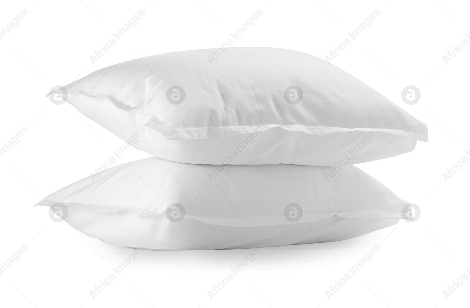 Photo of Two new soft pillows isolated on white