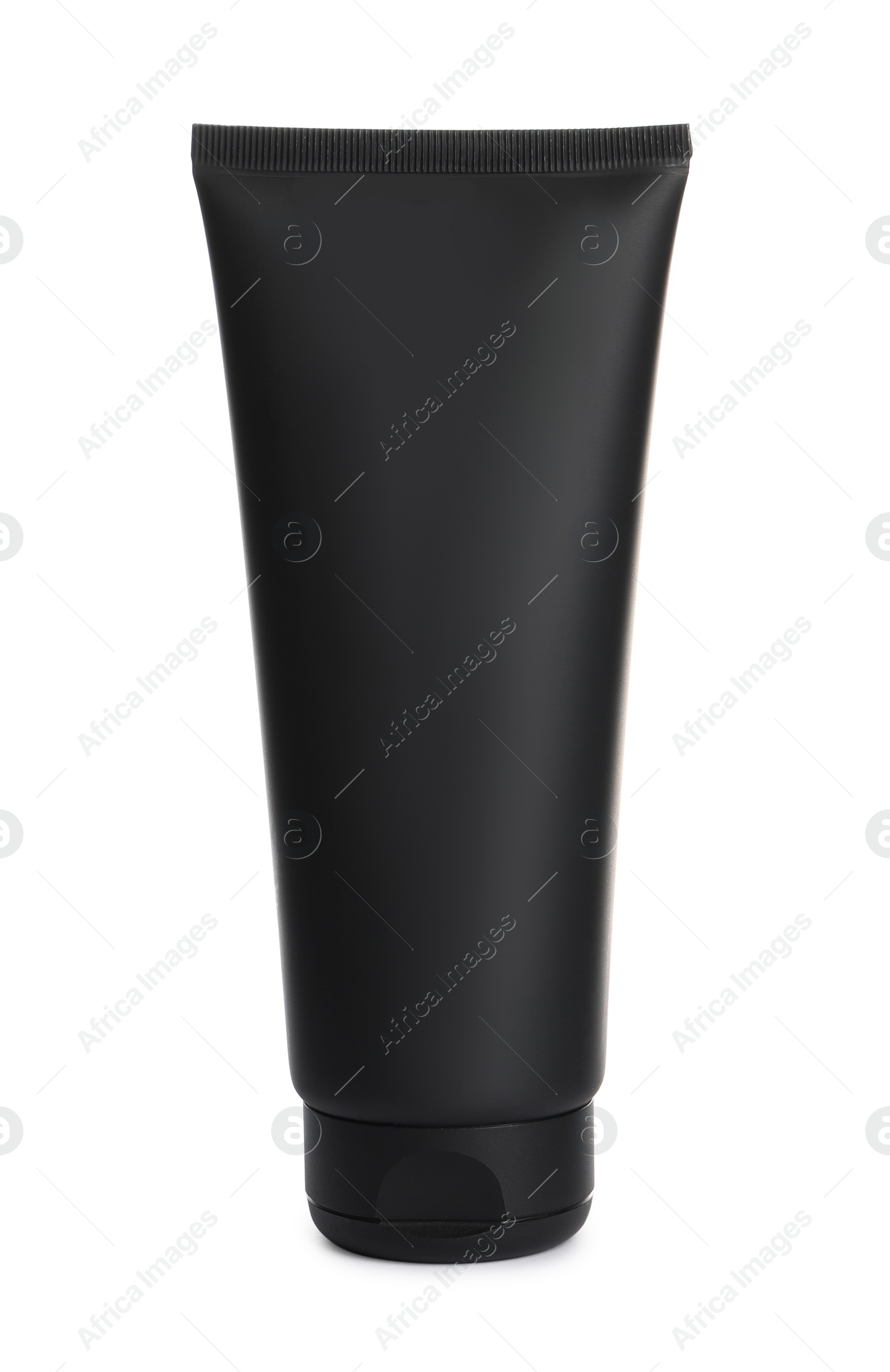 Photo of Tube of men's facial cream isolated on white. Mockup for design