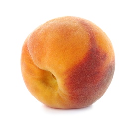 Fresh sweet peach on white background