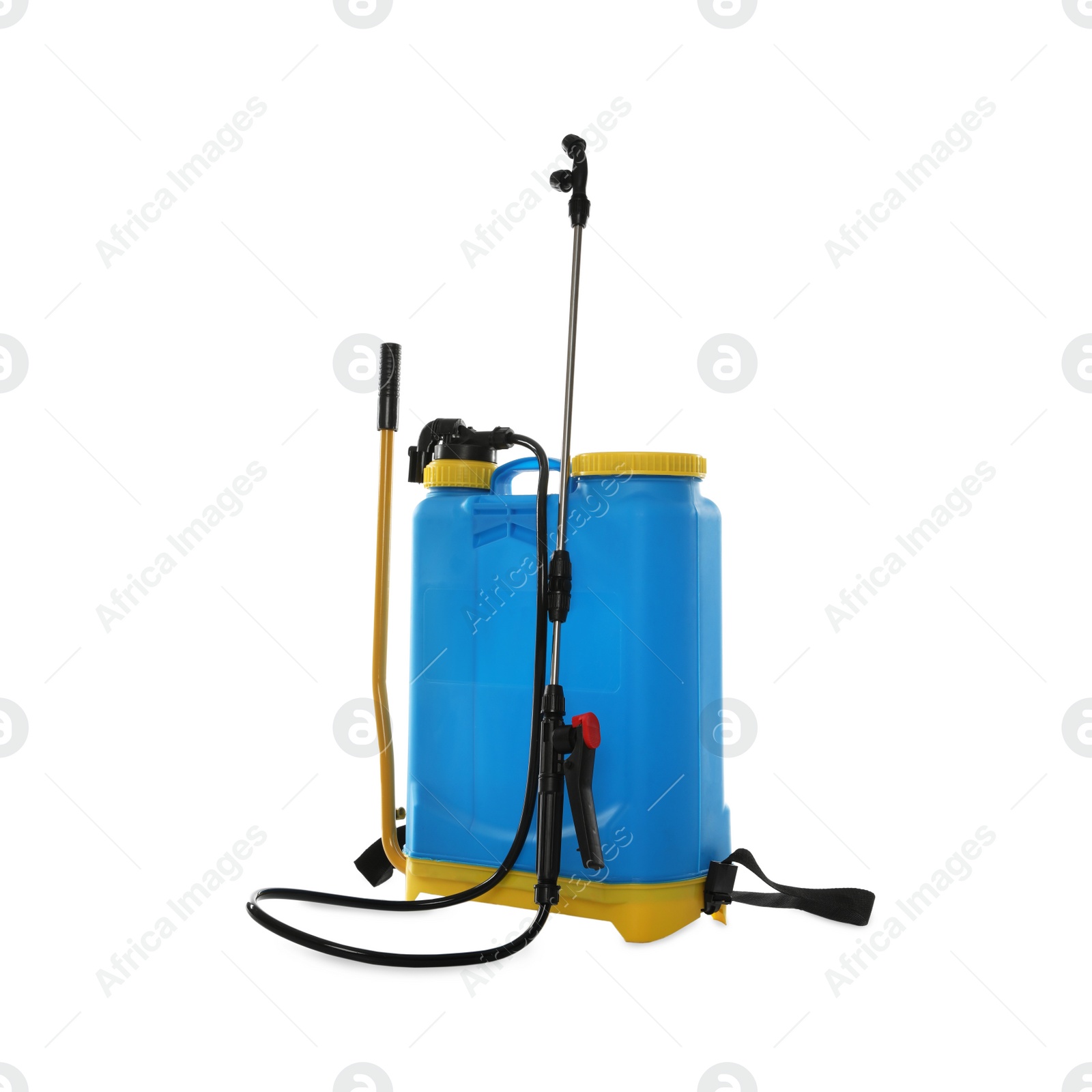 Photo of Manual insecticide sprayer isolated on white. Pest control