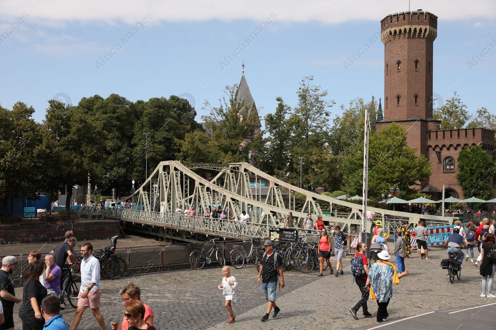 Photo of Cologne, Germany - August 28, 2022: Beautiful view of city street with different architecture