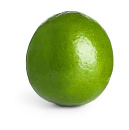 Photo of Fresh green ripe lime isolated on white