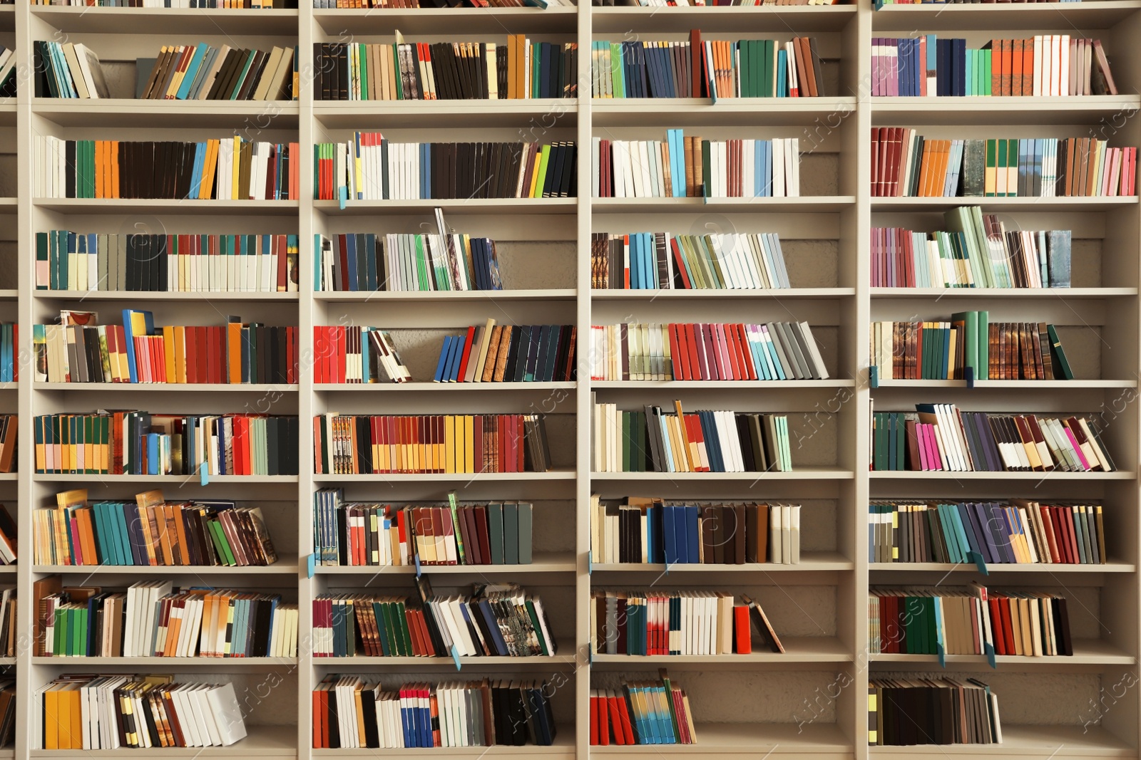 Photo of View of shelves with books in library