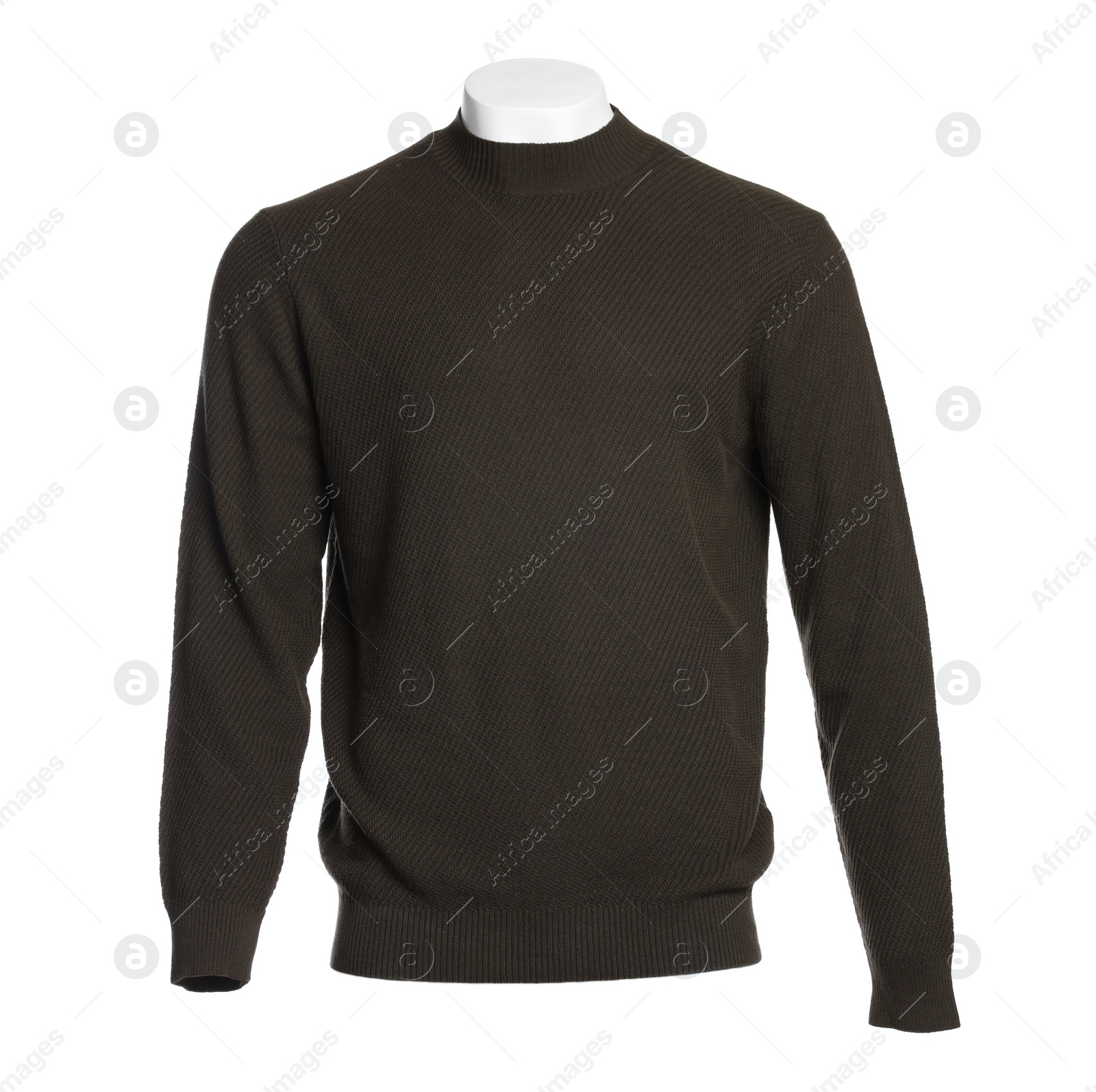 Photo of Stylish casual sweater isolated on white. Men`s clothes