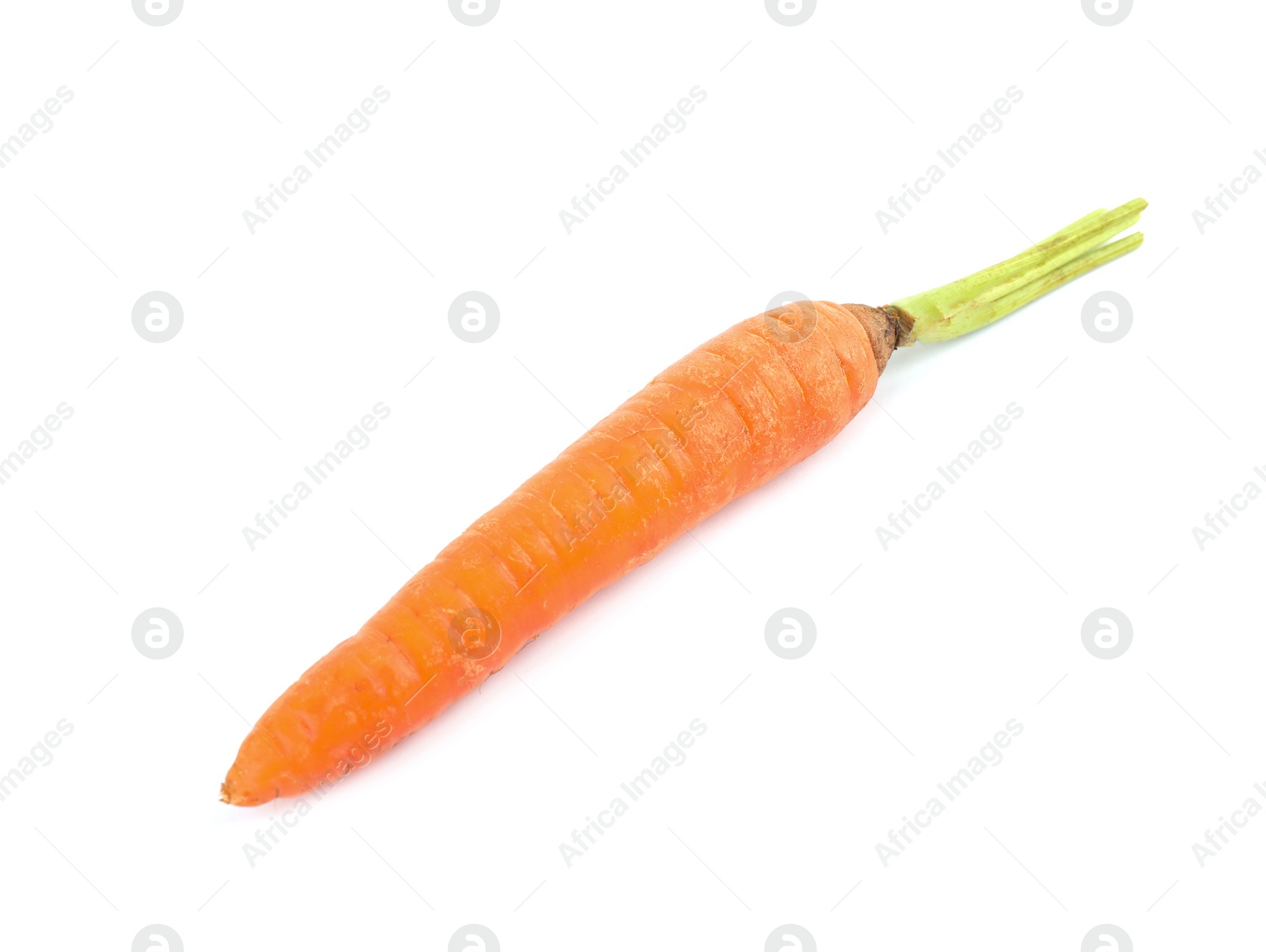 Fresh ripe juicy carrot isolated on white Photo of Fresh ripe juicy carrot isolated on white