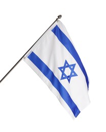 Flag of Israel isolated on white. National symbol