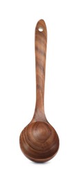 Wooden spoon isolated on white. Kitchen utensil