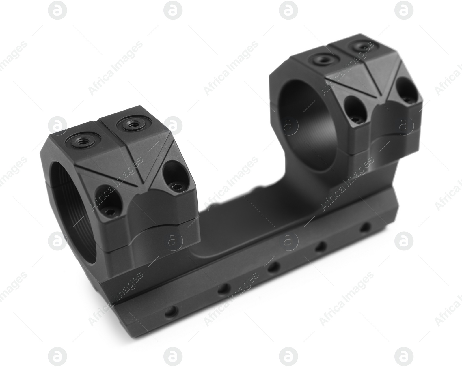 Photo of Quick disconnect sniper cantilever scope mount isolated on white