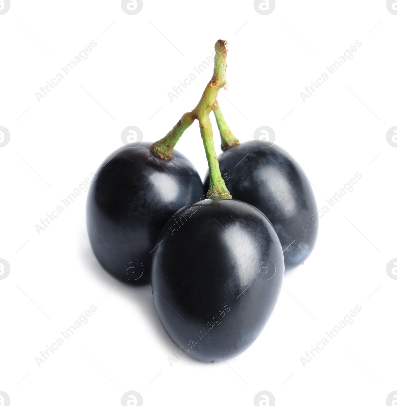 Photo of Fresh ripe juicy grapes isolated on white