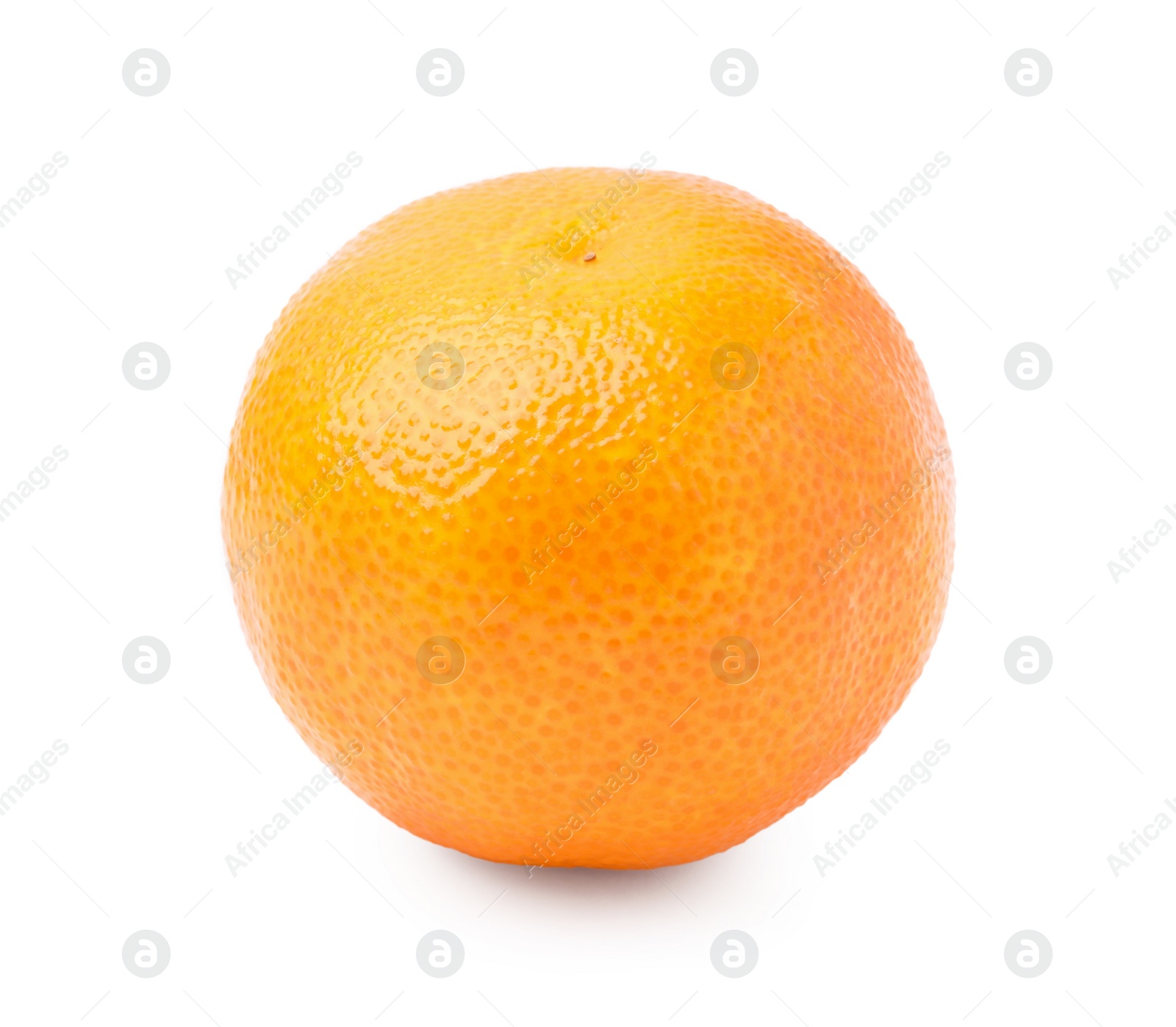 Photo of Fresh ripe juicy tangerine isolated on white