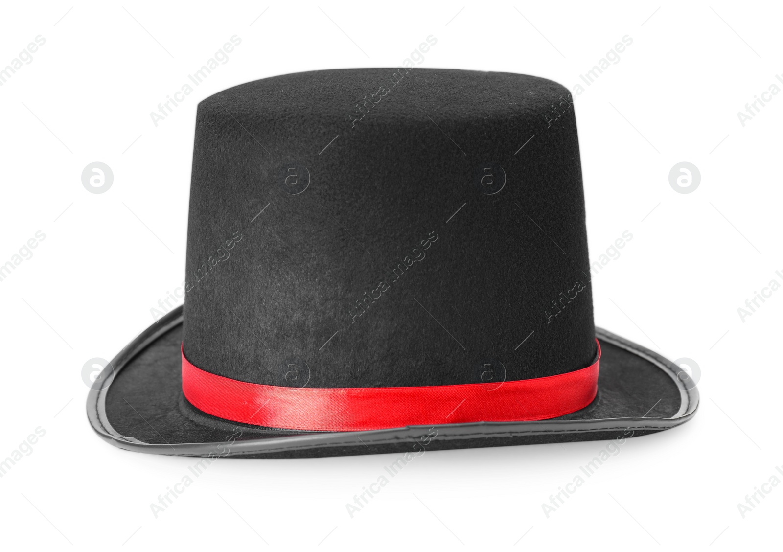 Photo of One magician top hat isolated on white