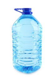 Photo of Large plastic bottle with pure water on white background