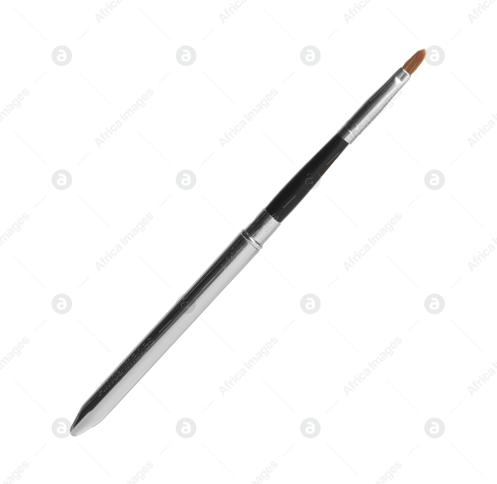 Photo of One stylish makeup brush isolated on white