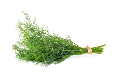 Bunch of fresh dill isolated on white