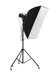 Photo of Studio lighting on white background. Food photography