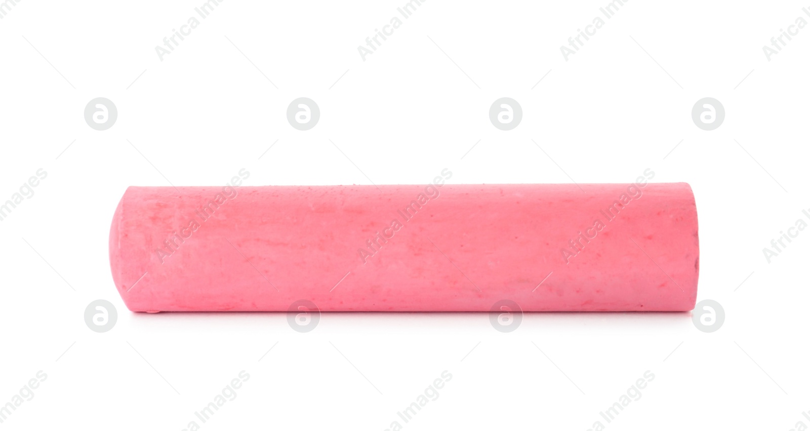 Photo of Color piece of chalk on white background